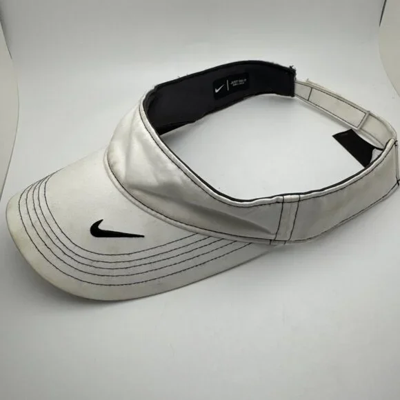 Nike Dri Fit Golf Visor White Adjustable Size GR52 - Picture 2 of 4